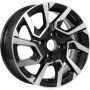 Легковой диск KDW KD1420 5,5x14 4x100 ET40 54,1 Black Front Polished