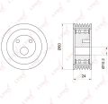 LYNXauto PB5039 ролик приводного ремня Lada